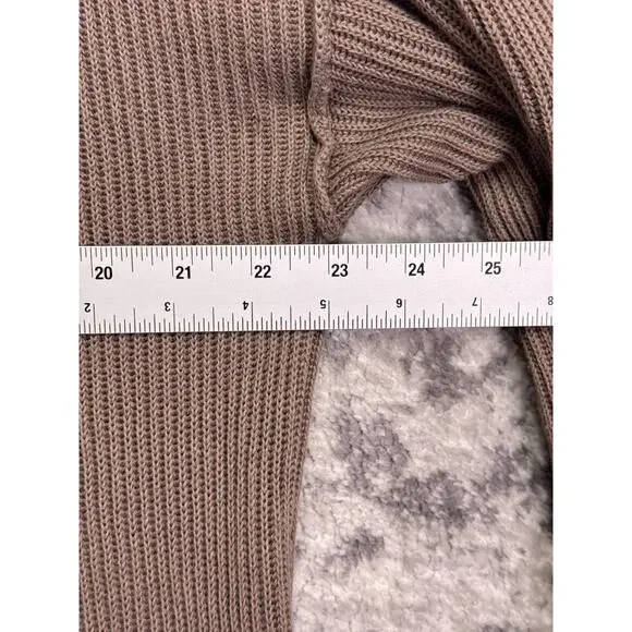 Free People Beach Picnic Sweater Dress Large Womens Brown - Picture 4 of 8